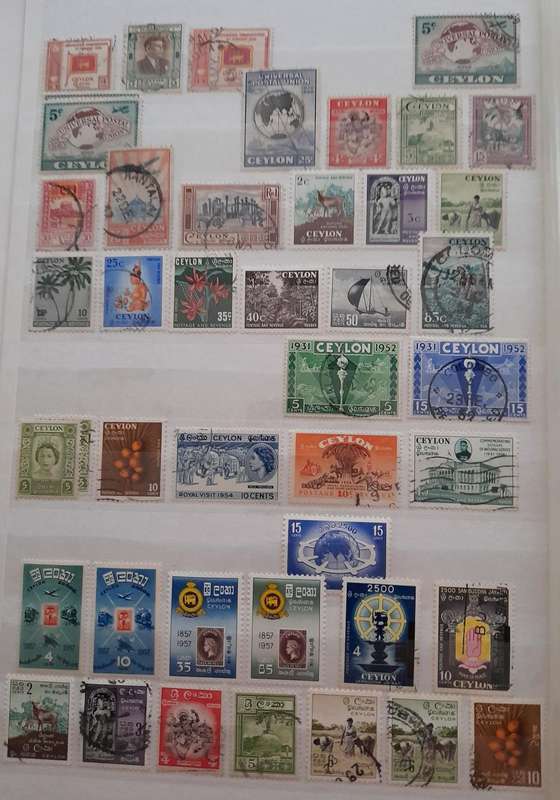 Over 300 Stamps from Ceylon and Sri Lanka 1886 to 1983
