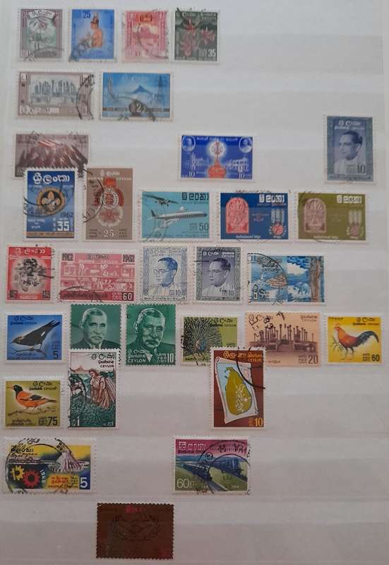 Over 300 Stamps from Ceylon and Sri Lanka 1886 to 1983