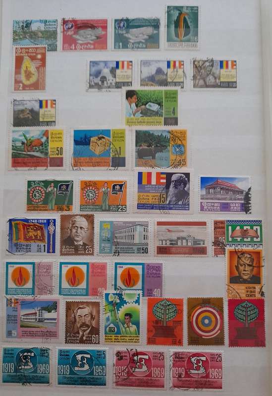 Over 300 Stamps from Ceylon and Sri Lanka 1886 to 1983