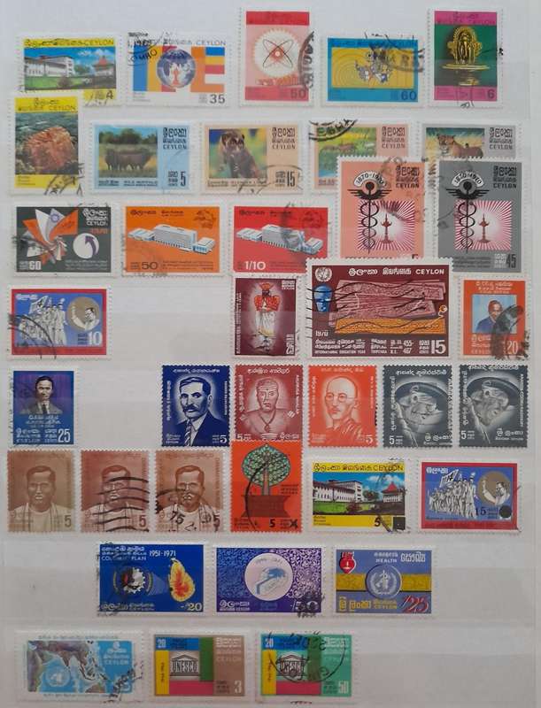 Over 300 Stamps from Ceylon and Sri Lanka 1886 to 1983