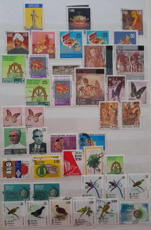 Over 300 Stamps from Ceylon and Sri Lanka 1886 to 1983