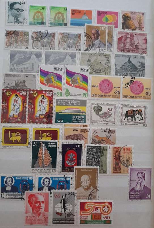 Over 300 Stamps from Ceylon and Sri Lanka 1886 to 1983