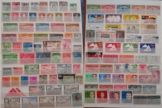 Over 1400 Stamps from Cuba, 1899 to 1988, Some Amazing Mint State Stamps