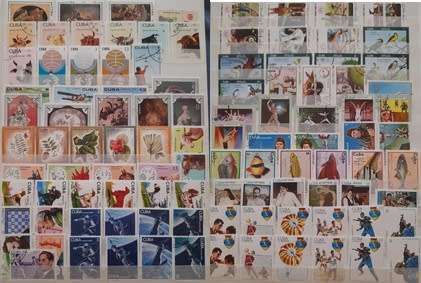 Over 1400 Stamps from Cuba, 1899 to 1988, Some Amazing Mint State Stamps