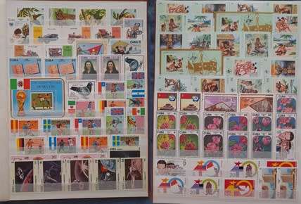 Over 1400 Stamps from Cuba, 1899 to 1988, Some Amazing Mint State Stamps