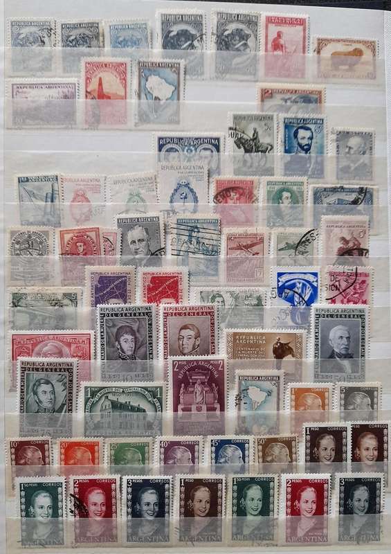 Argentina Stamps 1862 to 1987, Over 270 Stamps, a Startup Collection