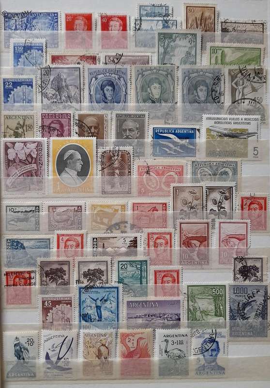 Argentina Stamps 1862 to 1987, Over 270 Stamps, a Startup Collection