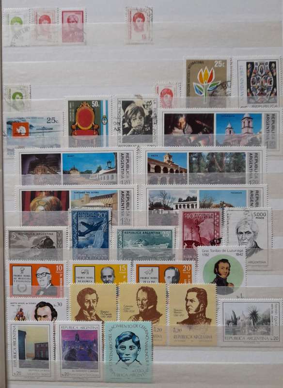 Argentina Stamps 1862 to 1987, Over 270 Stamps, a Startup Collection