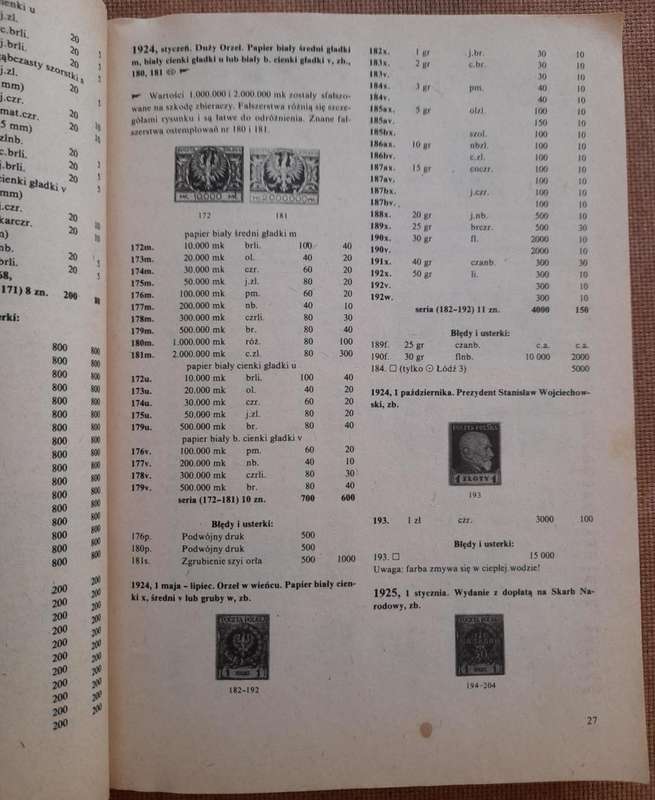 Polish Stamp Catalogue, Poland 1986, Katalog Popularny Znakow Pocztowych Ziem Polskich