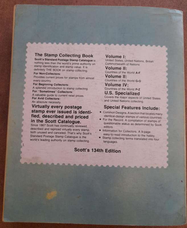Scott 1978 Standard Postage Stamp Catalogue, Volume 1
