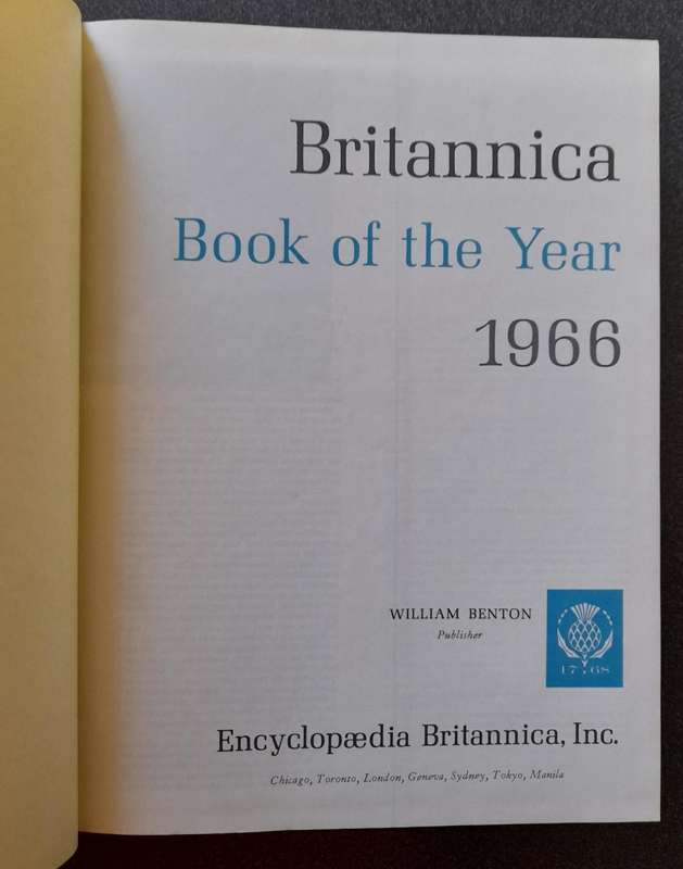 Britannica Book of the Year 1966, Events of 1965