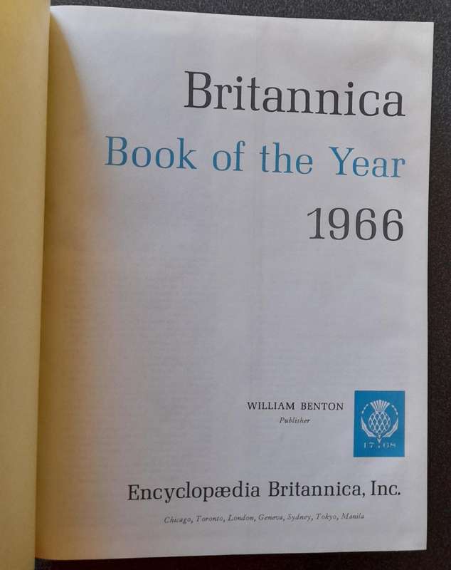 Britannica Book of the Year 1966, Events of 1965