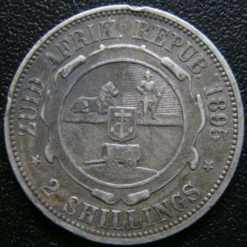 1895 ZAR Two shilling!
