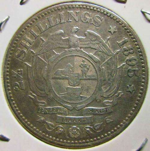 1895 ZAR Halfcrown (Two and a half Shilling)