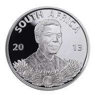 2013 Nelson Mandela Protea UNC Silver R1 coin!!