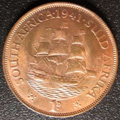 1941 Union of SA penny
