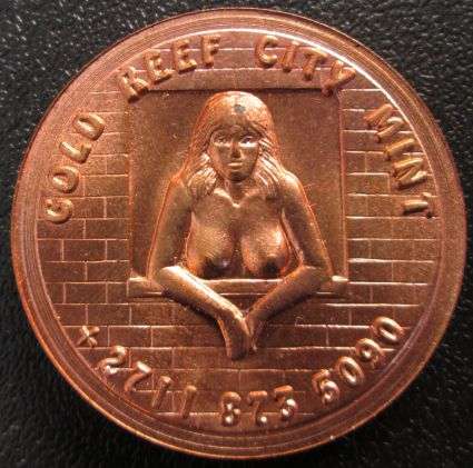 Gold Reef City mint: Head / Tails medallion