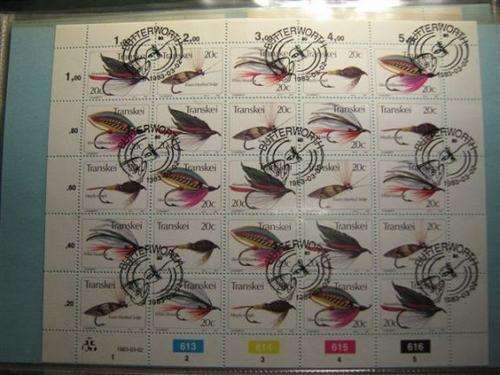 Transkei  Fishing Flies, 4th series Full sheet of 25