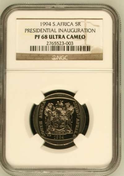 1994 Presidential Inauguration R5, NGC graded PF68 Ultra Cameo!!