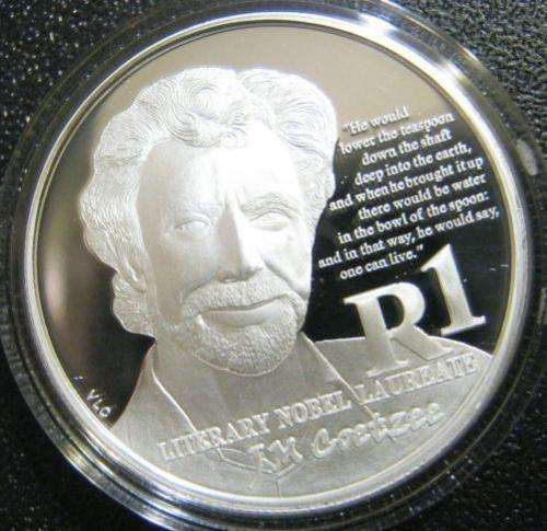 2011 Protea Proof Silver R1, John Maxwell Coetzee. Have a look!!