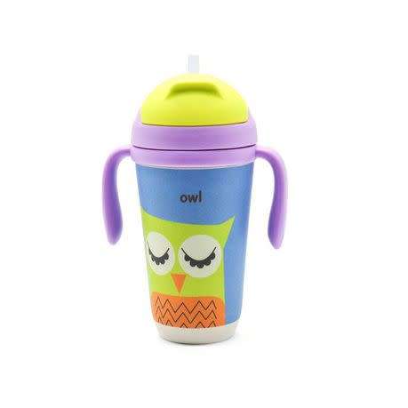 Eco Friendly Bamboo Fiber Kids Straw Sipper - 350ml