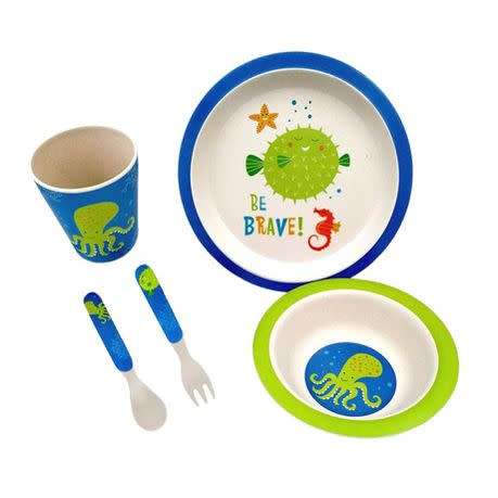 Kids Feeding Set Bamboo 5 Piece
