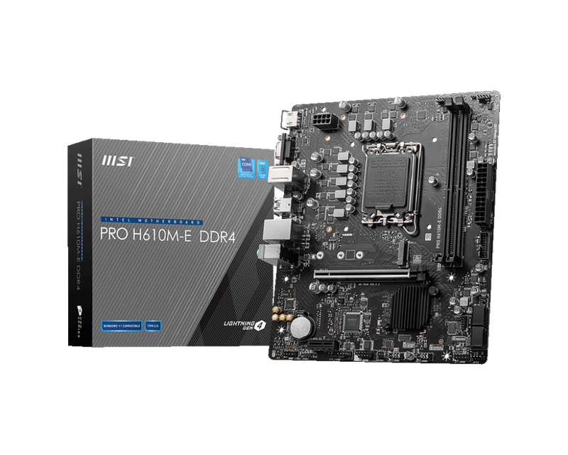 MSI H610M-E PRO Intel LGA1700 M-ATX Motherboard