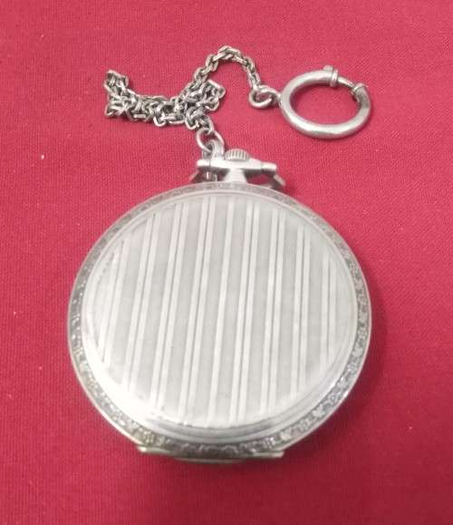 Original Omega Swiss .900 Silver pocket watch- Working -C  Pics 4 Condition
