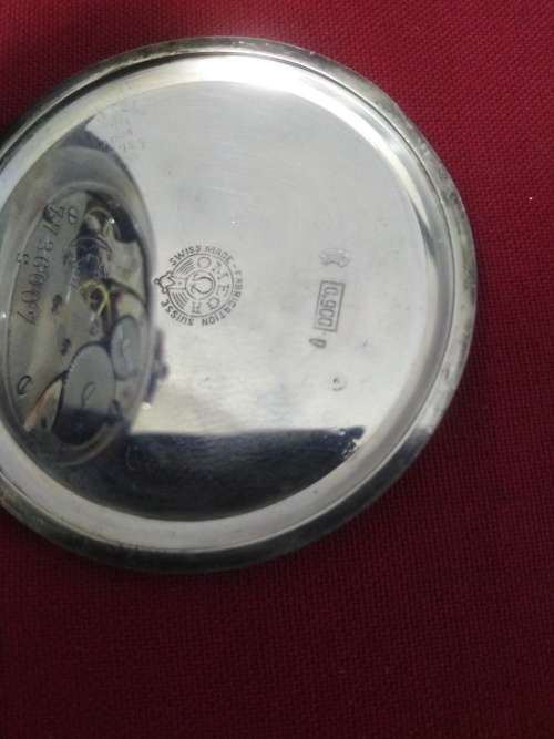 Original Omega Swiss .900 Silver pocket watch- Working -C  Pics 4 Condition