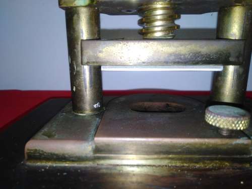 Vintage Brass & Wood Nut Cracker Press - Please C Pics for condition