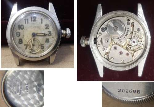 Rolex Oyster Junior Sport with 2280 case for Restoration - missing winding gear but runs  -C Desc