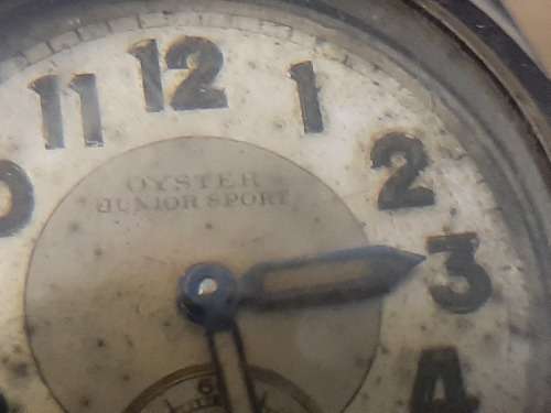 Rolex Oyster Junior Sport with 2280 case for Restoration - missing winding gear but runs  -C Desc