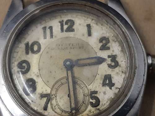 Rolex Oyster Junior Sport with 2280 case for Restoration - missing winding gear but runs  -C Desc