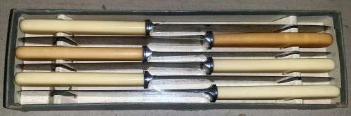 6 Vintage W.R. Humphries knives - original bottom packaging - see description and pictures