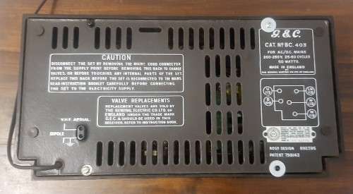VINTAGE GEC BC403 RADIO - BAKELITE - WORKING - SEE DESC