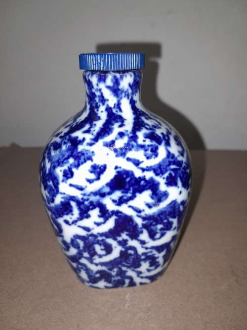 COBALT BLUE DINNER BELL & COBALT BLUE BOTTLE MADE IN BAVARIA -  see pictures