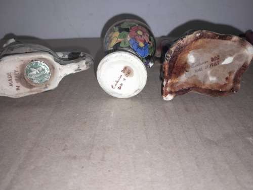 WHAT NOT 2 - VARIOUS ITEMS - INCLUDES 3 MINIATURE ITALAIN FIGURINES  see pictures