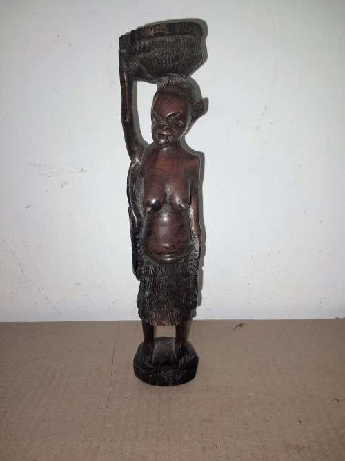 VINTAGE AFRICAN WOOD CARVING -  see pictures
