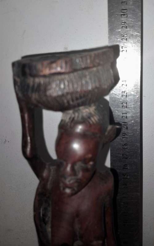 VINTAGE AFRICAN WOOD CARVING -  see pictures