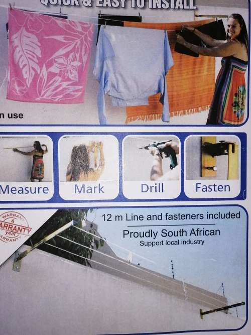 Fold away washline