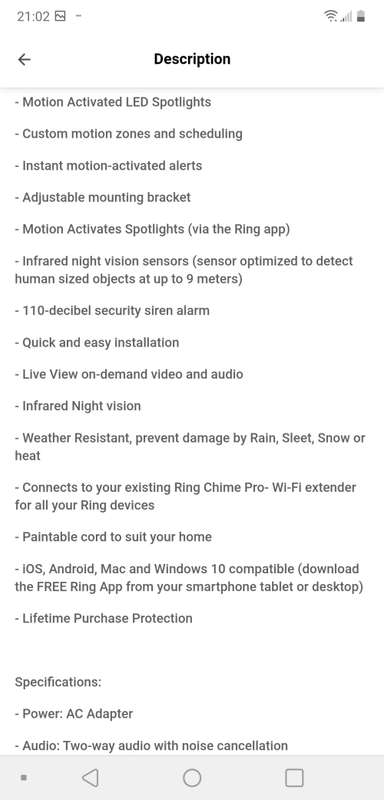 Ring spotlight cam wired brand new(R3500 new in stores)