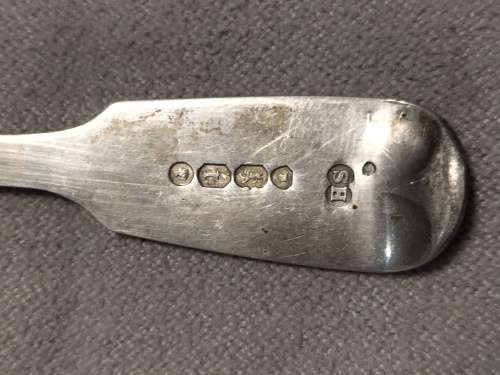 4x antique sterling silver hallmarks teespoon