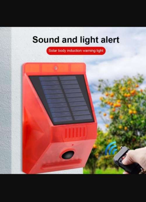 Solar alarm lamp