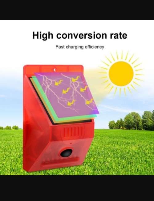 Solar alarm lamp
