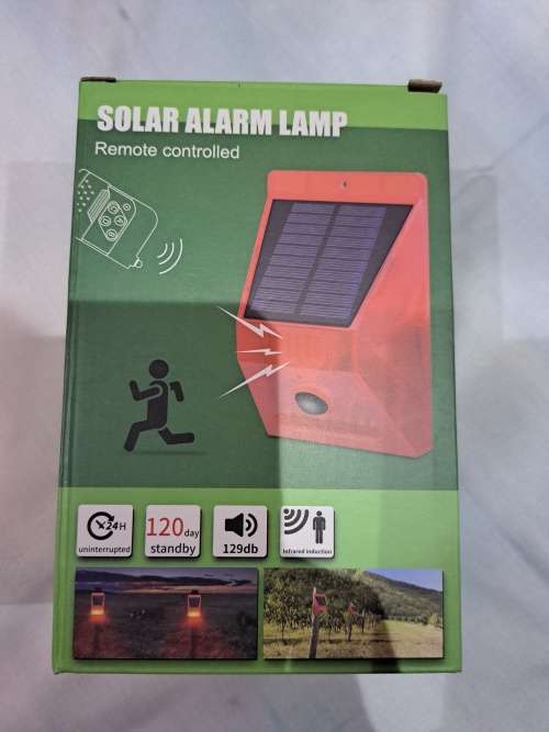 Solar alarm lamp