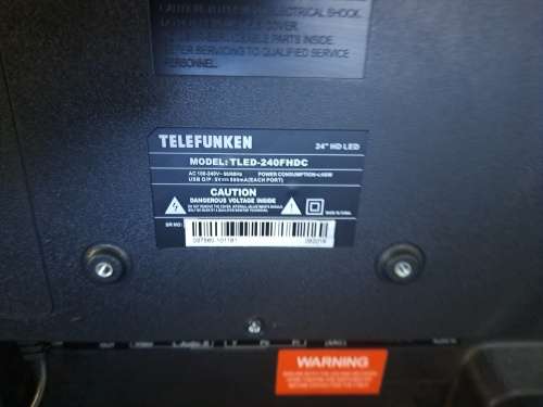 Telefunken 24 inch led tv with remote