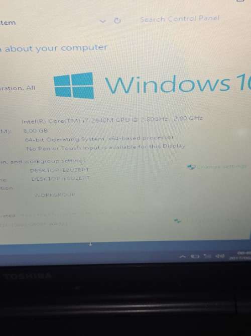 Toshiba icore 7 2.8 ghz radeon graphics laptop