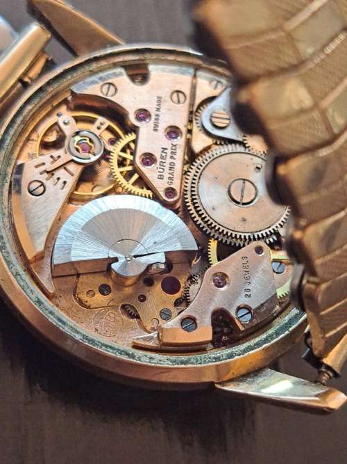 1958 buren grand prix super slender autamatic 25 jewels