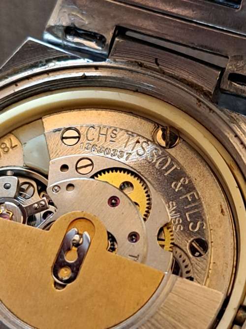 Vintage 1970`s pr516 tissot  automatic men swiss watch original bracelet