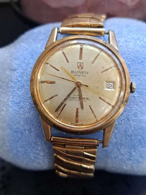 1958 buren grand prix super slender autamatic 25 jewels